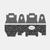 85番目のパーティーの黒/白の乱数パターン フェイバーボックス (折り畳みなし)