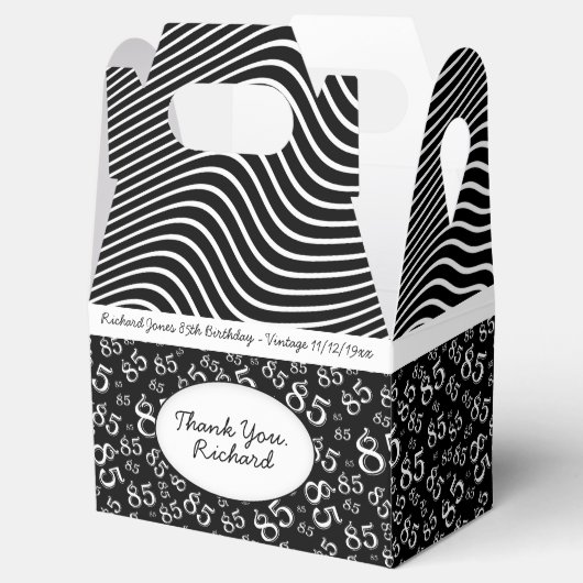 85番目のパーティーの黒/白の乱数パターン フェイバーボックス (オープン)