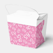 85番目のパーティーピンク/白の乱数パターン フェイバーボックス (裏面サイド)