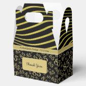 85番目のパーティーブラック/金ゴールド乱数パターン フェイバーボックス (オープン)