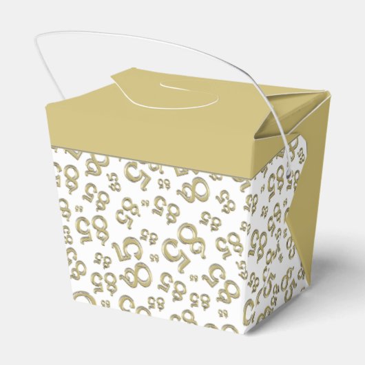 85番目のパーティー金ゴールド/白の乱数パターン フェイバーボックス (裏面サイド)
