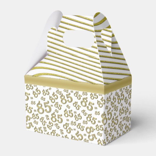 85番目のパーティー金ゴールド/白の乱数パターン フェイバーボックス (裏面サイド)