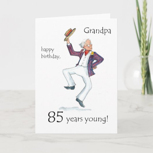 85番目の誕生日カード – おじいちゃん用 カード (正面)