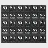 85番目の誕生日-インスパイアアールデコ検索"85",名前 ラッピングペーパー (フラット)