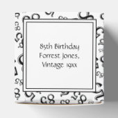 85番目の黒/白の乱数パターン フェイバーボックス (上部)