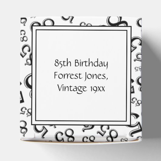 85番目の黒/白の乱数パターン フェイバーボックス (上部)