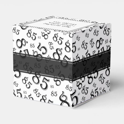 85番目の黒/白の乱数パターン フェイバーボックス (裏面サイド)