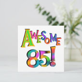 85素晴らし誕生日Tシャツとギフト カード (スタンド正面)