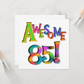 85素晴らし誕生日Tシャツとギフト カード (正面/裏面インサイチュ)