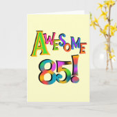 85素晴らし誕生日Tシャツとギフト カード (黄色い花)