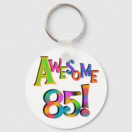 85素晴らし誕生日Tシャツとギフト キーホルダー (正面)