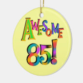 85素晴らし誕生日Tシャツとギフト セラミックオーナメント (左)