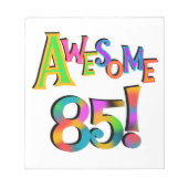85素晴らし誕生日Tシャツとギフト ノートパッド (正面)
