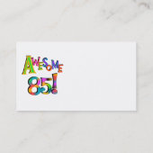 85素晴らし誕生日Tシャツとギフト 名刺 (裏面)