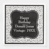 85誕生日の黒/白ブラケット番号パターン (正面)