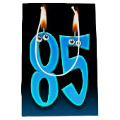 85誕生日キャンドルミディアム抱き枕 ミディアムペーパーバッグ (正面)