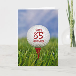 85誕生日ゴルフボール カード