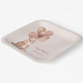 85誕生日バラ金ゴールドケーキ紙プレート ペーパープレート (傾斜あり)