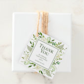 85誕生日ホワイトアジサイありがとう フェイバータグ (インサイチュ)