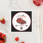 85誕生日古くはないが赤いクラシック1939クーペ スタンダードカクテルナプキン (インサイチュ)