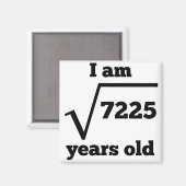 85誕生日平方根 マグネット (正面/裏面)