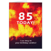 85誕生日森林火災キャンドルユーモア (正面)