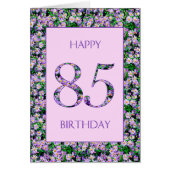 85誕生日紫デイジー (正面)