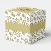 85誕生日金ゴールド/白コラージパターン フェイバーボックス (裏面サイド)