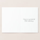 85誕生日~アールデコスタイル「85」と名前をカスタムする 箔カード (内部)