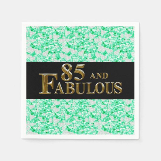 85誕生日 スタンダードカクテルナプキン (正面)