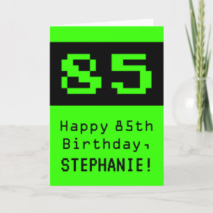 85誕生日:ネディ/オタク系のスタイル「85」と名前 カード