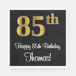 85誕生日~ラグジュアリーエレガントなフェイク金ゴールドルック# スタンダードランチョンナプキン