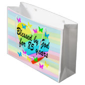 85賛美年のハート抱き枕 ラージペーパーバッグ (正面アングル)