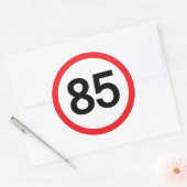 85速度制限 ラウンドシール (封筒)