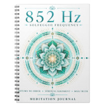 852 Hz ソルフェジオ周波数 ノートブック - スピリチュアルな魂へ