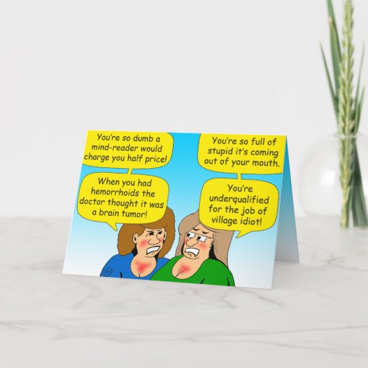 858私は残念なカード漫画カードです カード (正面)