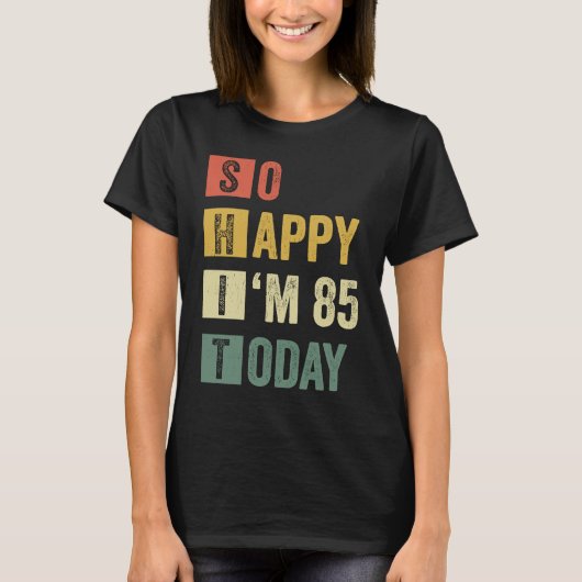 85 85th皮肉誕生日 tシャツ (正面)