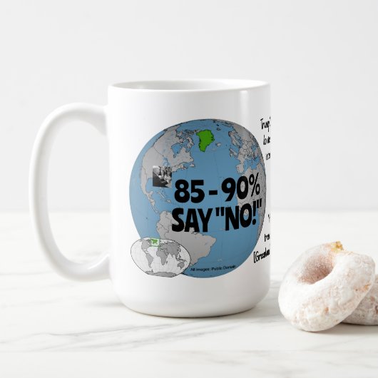 85~90%がNOとRoseWrites Mugが回答 コーヒーマグカップ (ドーナツ)