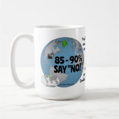 85~90%がNOとRoseWrites Mugが回答 コーヒーマグカップ (左)