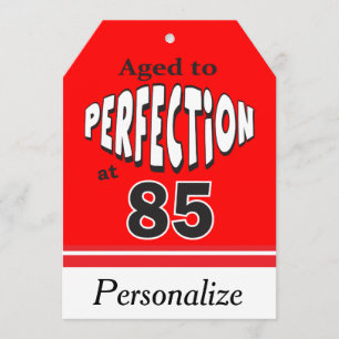 85% pipe%の85th誕生日で完全さに老化させて下さい カード