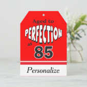 85% pipe%の85th誕生日で完全さに老化させて下さい カード (スタンド正面)