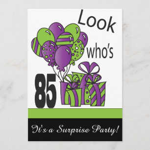 85% pipe%の85th誕生日はだれであるか見て下さい 招待状