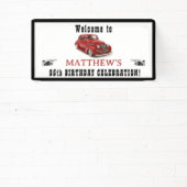 85thまたは誕生日カーカスタムへようこそクラシック 横断幕 (インサイチュ)