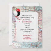 85thバースデーパーティードレッドレトロトラック 招待状 (裏面)