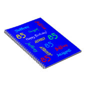 85thバースデーパーティーブルーゲストブックリピート名 ノートブック (右側)