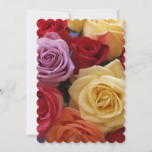 85thバースデーパーティー数々のカラーバラ 招待状 (裏面)