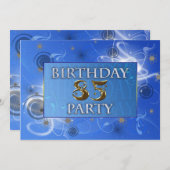 85th抽象芸術ライトバースデーパーティーの招待 招待状 (正面/裏面)