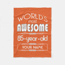 85th誕生日の世界の最も最高のですばらしい炎のオレンジ