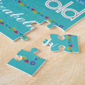 85th誕生日ほとんどのすばらしくカラフルな宝石のターコイズ ジグソーパズル (側面)