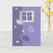 85th誕生日カスタマイズ可能グリーティングカード カード (黄色い花)